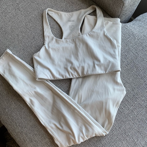 Girlfriend collective ivory set - Picture 2 of 5